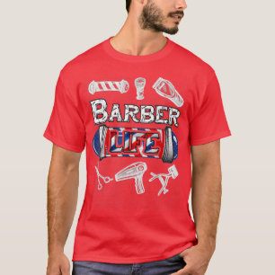 T-shirt Barberx27s Pole Barbier coiffeur coiffeur Noël