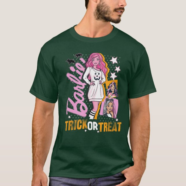 T-shirt Barbie Trick ou Treat Halloween (Devant)