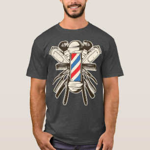 T-shirt Barbier Accessoires Bartscherer Shave Beard Hairst