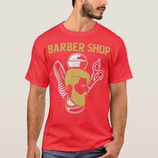 T-shirt barbier cheveux coiffeur barbe rasage 2