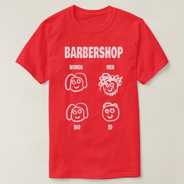 T-shirt Barbier de femmes (Design devant)