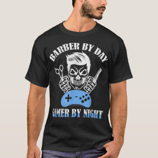 T-shirt Barbier par Joueur de jour par Nuit Barbier Cheveu