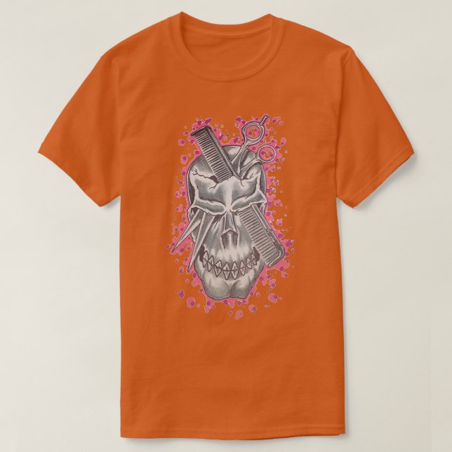 T-shirt Barbier Skull 2 (Design devant)