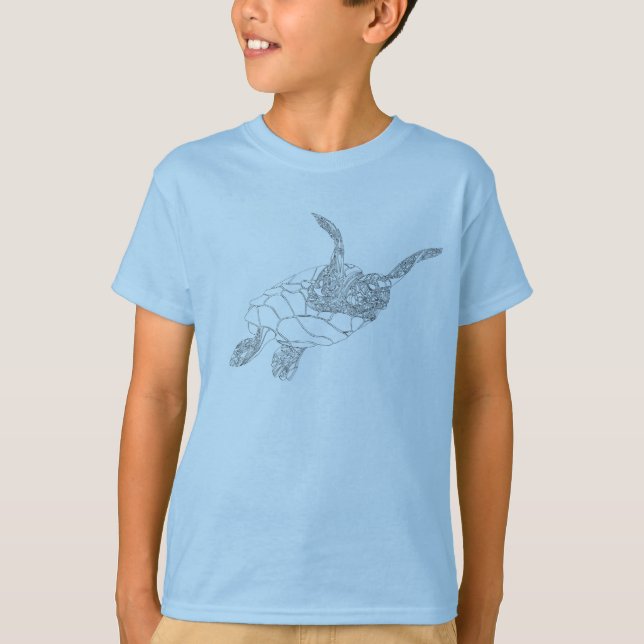 T-shirt Barbotage de la tortue (Devant)