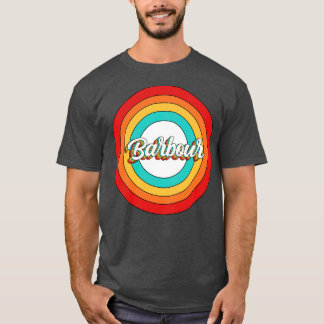 T-shirt Barbour Nom Chemise Vintage Barbour Cercle