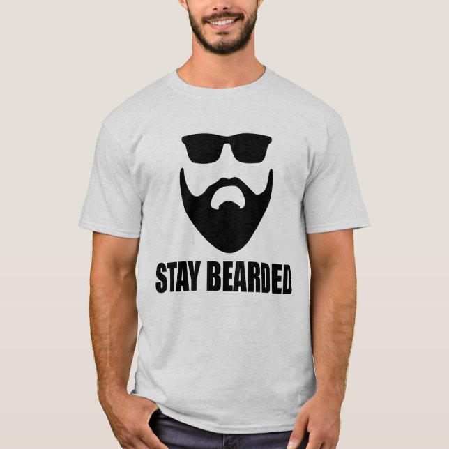 T-shirt barbu de barbe du séjour des hommes (Devant)