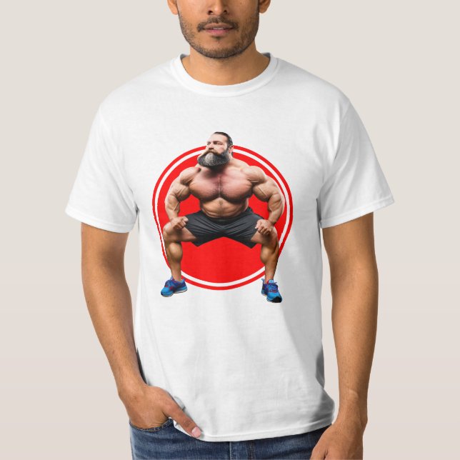 T-shirt Barbu Musclé (Devant)