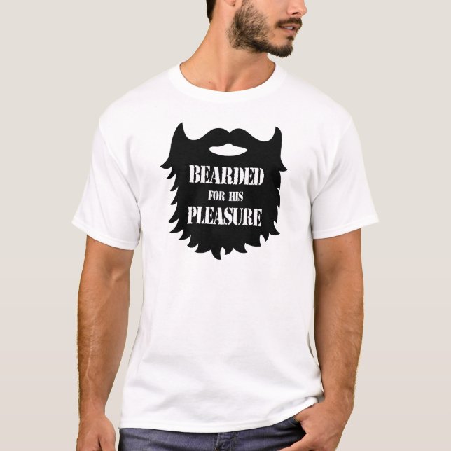 T-shirt Barbu pour son plaisir (Devant)