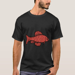 T-shirt Barbue cerise - poisson d'aquarium d'eau douce