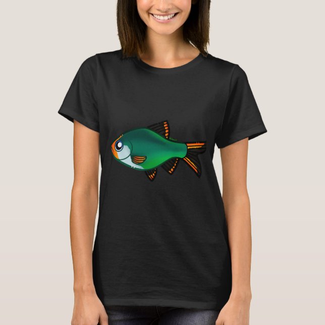 T-shirt Barbue tigre jade (Devant)
