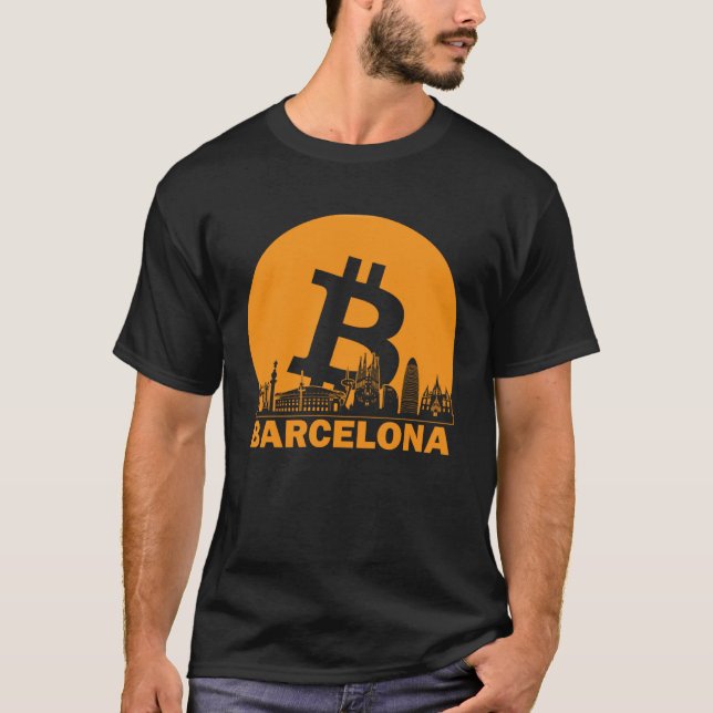 T-shirt Barcelona Bitcoin Maximalist  Bitcoin Barcelona Sk (Devant)