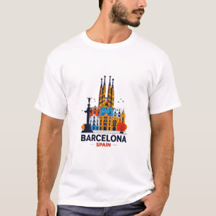 T-shirt Barcelona Espagne T Shirt, I Love Barcelona Tee