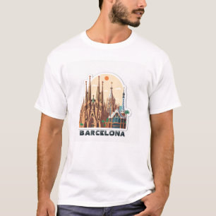 T-shirt Barcelone, Espagne