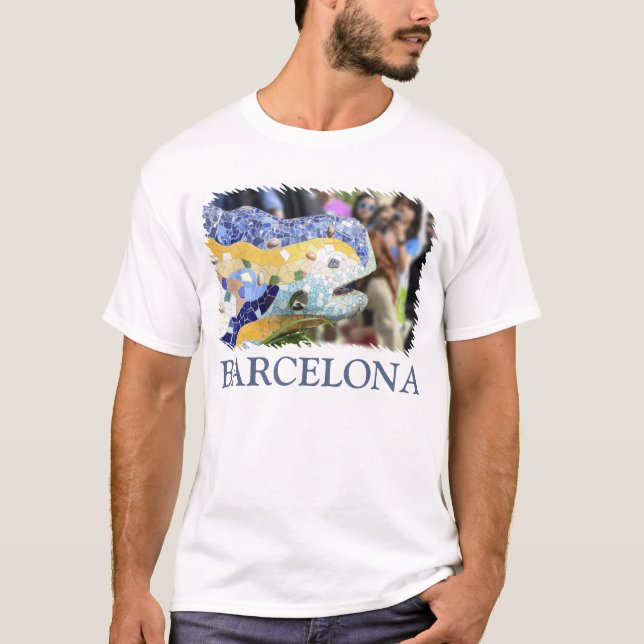 T-shirt Barcelone, Espagne (Devant)