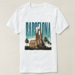 T-shirt Barcelone Espagne Gaudi Côte Méditerranéenne 🗺️