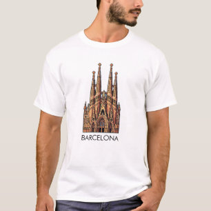 T-shirt Barcelone Espagne La Sagrada Familia