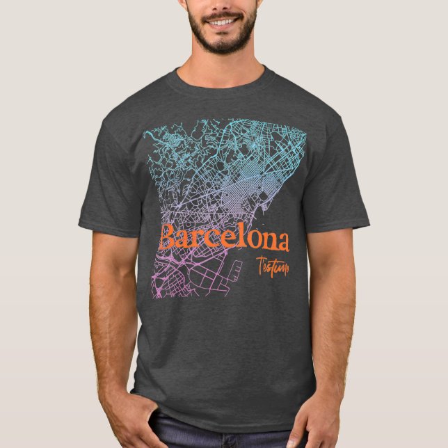 T-shirt Barcelone Testimo I Love You en Catalan Espagne (Devant)
