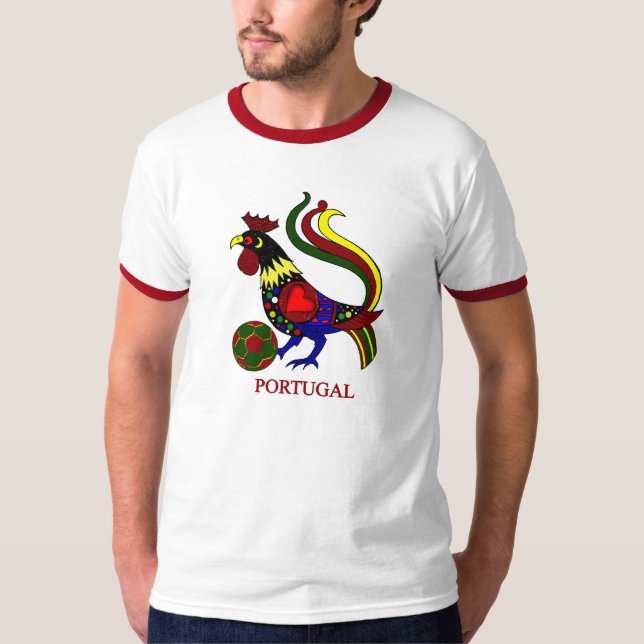 T-shirt Barcelos "galo" jogador de futebol du Portugal (Devant)