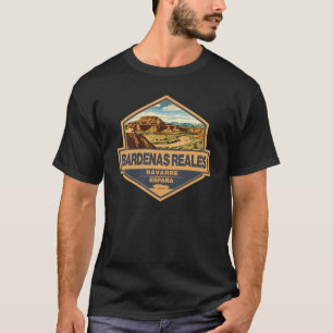 T-shirt Bardenas Reales Espagne Travel Art Badge