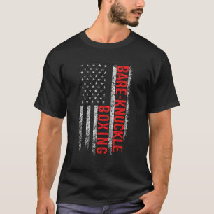 T-shirt Bare Knuckle Boxe Drapeau Américain 4 juillet Pige