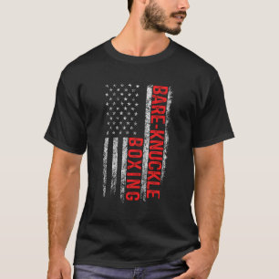 T-shirt Bare Knuckle Boxe Drapeau Américain 4 juillet Pige