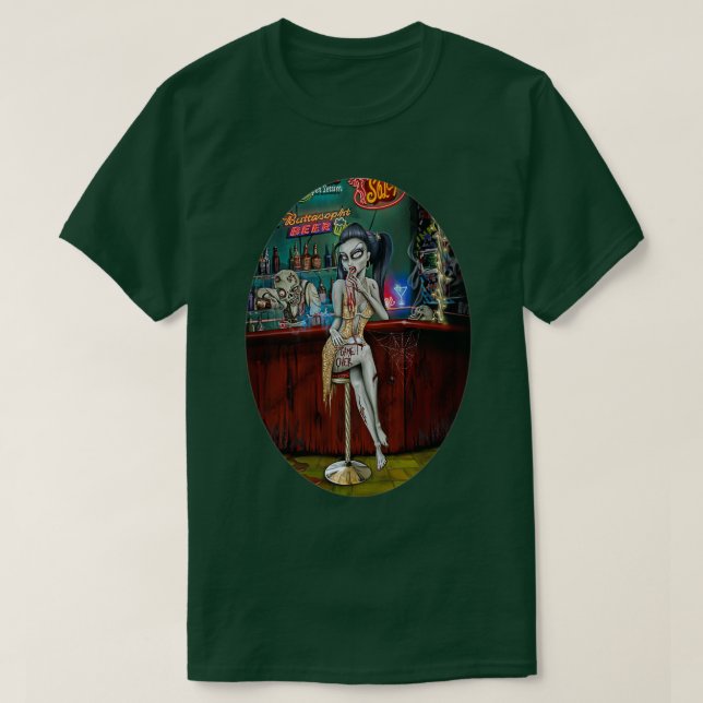 T-shirt Barfly Zombie (Design devant)