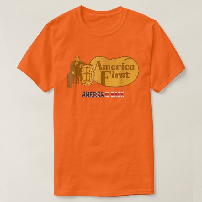 T-shirt Baril America d'abord   (Design devant)