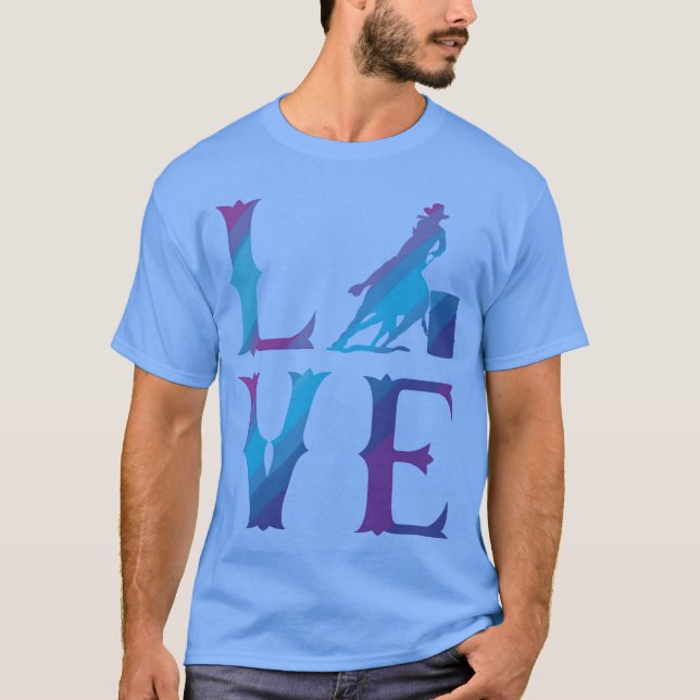 T-shirt Baril de course amusant d'amour (Devant)