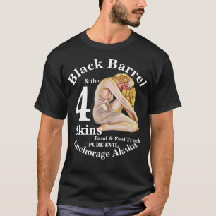 T-shirt Baril Noir 4 Peaux Groupe Anchorage AK Prépuces