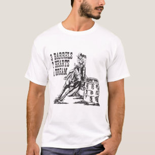 T-shirt Baril Racing 3 Barils 2 Coeurs 1 Rêve