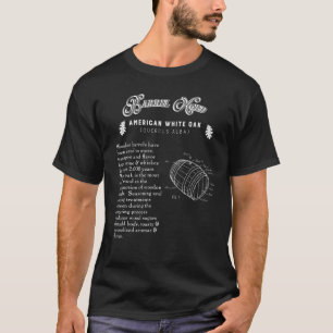 T-shirt Baril vieilli Bière Whiskey Bois