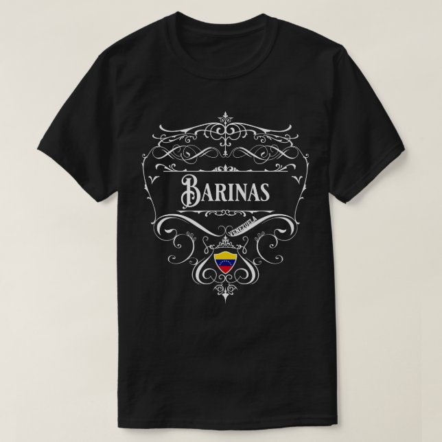 T-shirt Barinas Design Vintage 1 (Design devant)