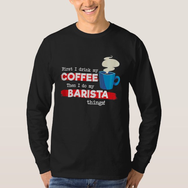 T-shirt Barista and Coffee  Tank Top (Devant)