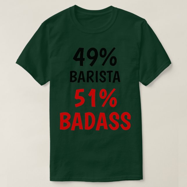T-shirt Barista Badass (Design devant)