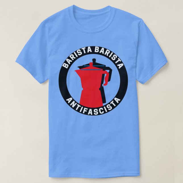 T-shirt Barista Barista AntifascistaAntifascista (Design devant)
