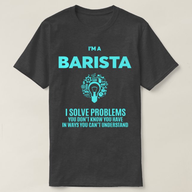 T-SHIRT BARISTA BEST DESIGN 2017 (Design devant)