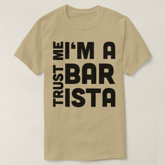 T-shirt Barista Cafe Bar (Design devant)