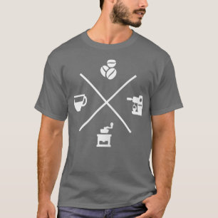 T-shirt Barista café expresso cappuccino machine à café