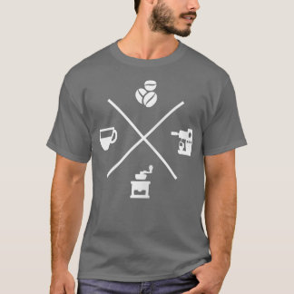 T-shirt Barista café expresso cappuccino machine à café
