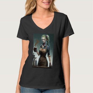 T-shirt Barista de café zombie Zombies dans la vie quoti
