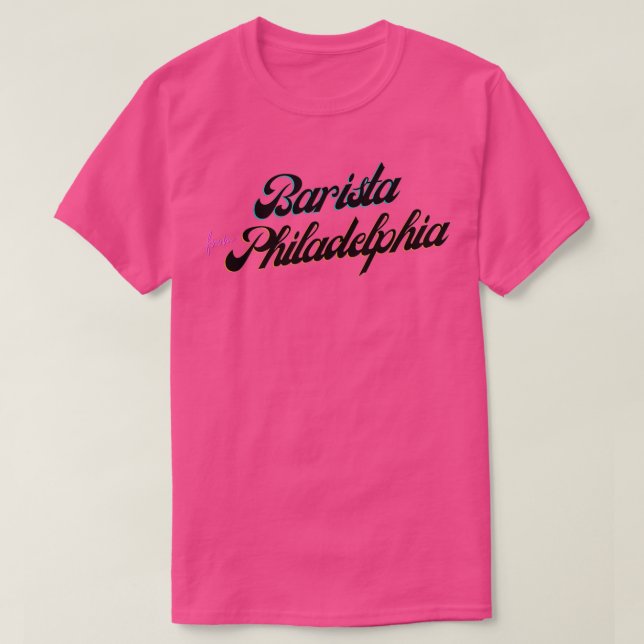 T-shirt Barista De Philadelphie (Design devant)