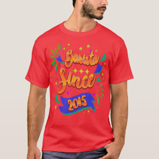 T-shirt Barista Depuis 2015 Unique Bartender Idées Cadeaux