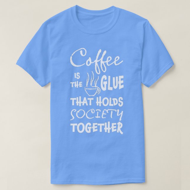 T-shirt Barista Espresso Latte Cappuccino First Coffee Fun (Design devant)