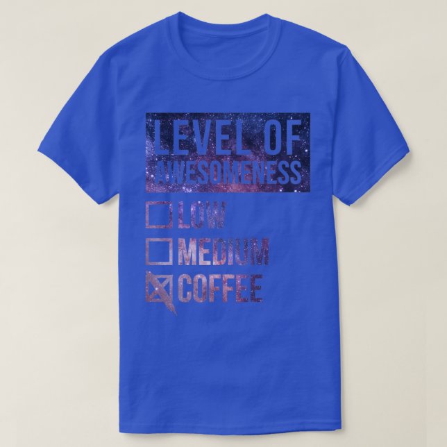 T-shirt Barista Funny Art Niveau De Café 3 (Design devant)