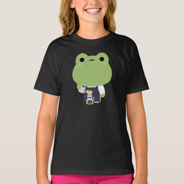 T-shirt Barista Grenouille Mignonne (Devant)