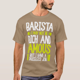 T-shirt Barista J'Ai Un Travail Inestimable
