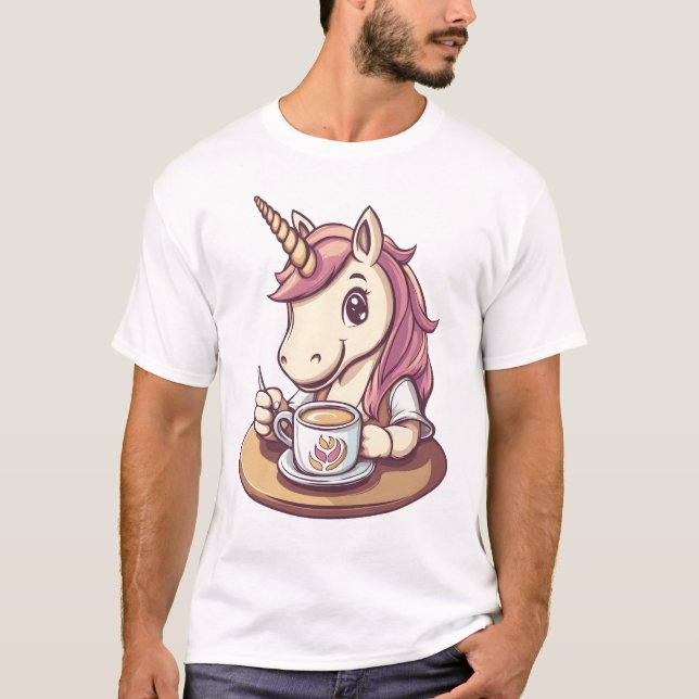 T-shirt Barista Licorne (1) (Devant)