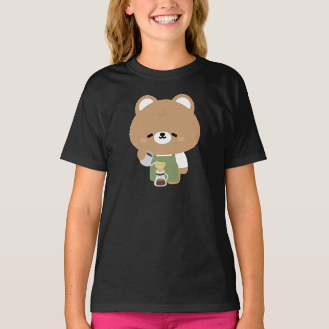 T-shirt Barista Ourson Mignon (Devant)