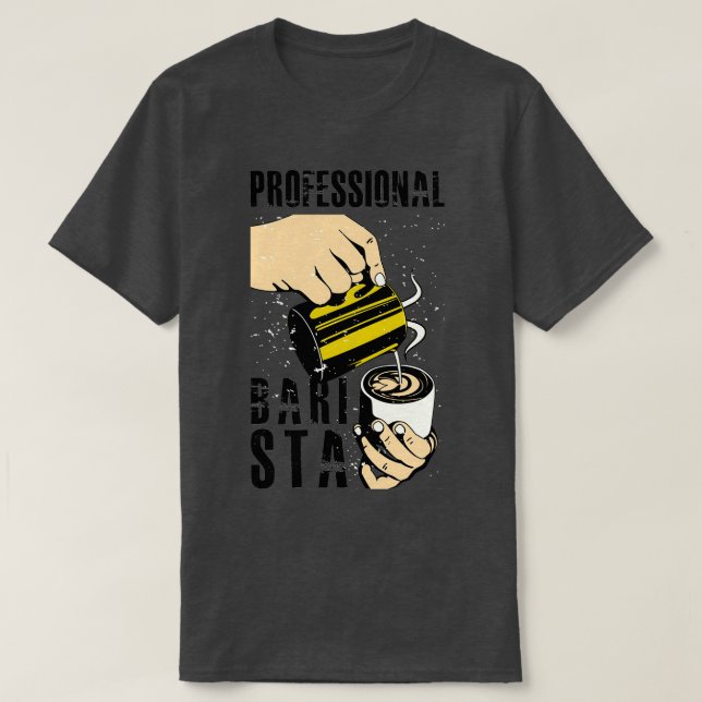 T-SHIRT BARISTA PROFESSIONNEL (Design devant)