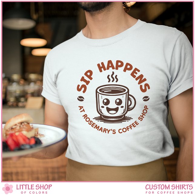 T-shirt Barista Professionnel pour Café avec Logo Personna (Créateur téléchargé)